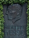 Plaquette of famous German-Swiss writer Hermann Karl Hesse, in Calw Germany Royalty Free Stock Photo
